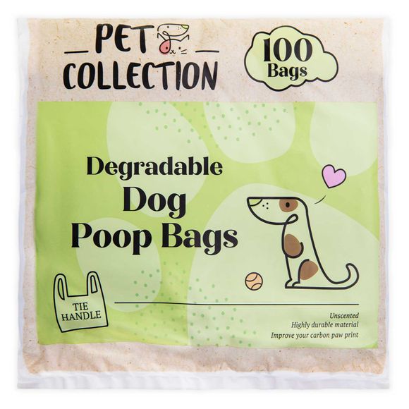 Pet Collection Degradable Dog Poop Bags 100 Bags